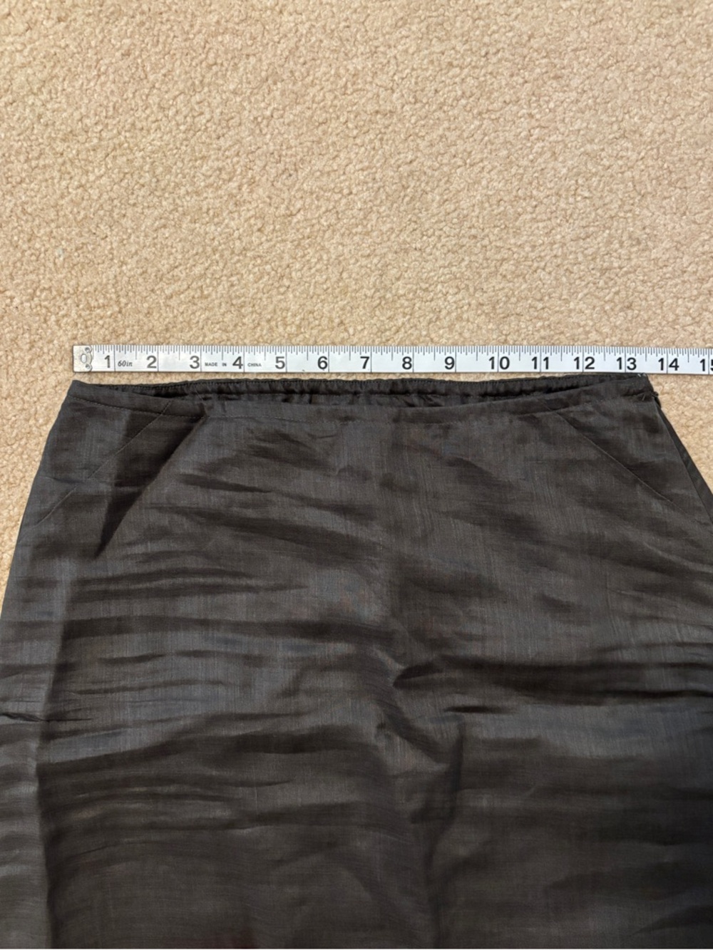 DISSH Kai Petrol Ramie Midi Skirt Size 4 - Picture 11 of 16